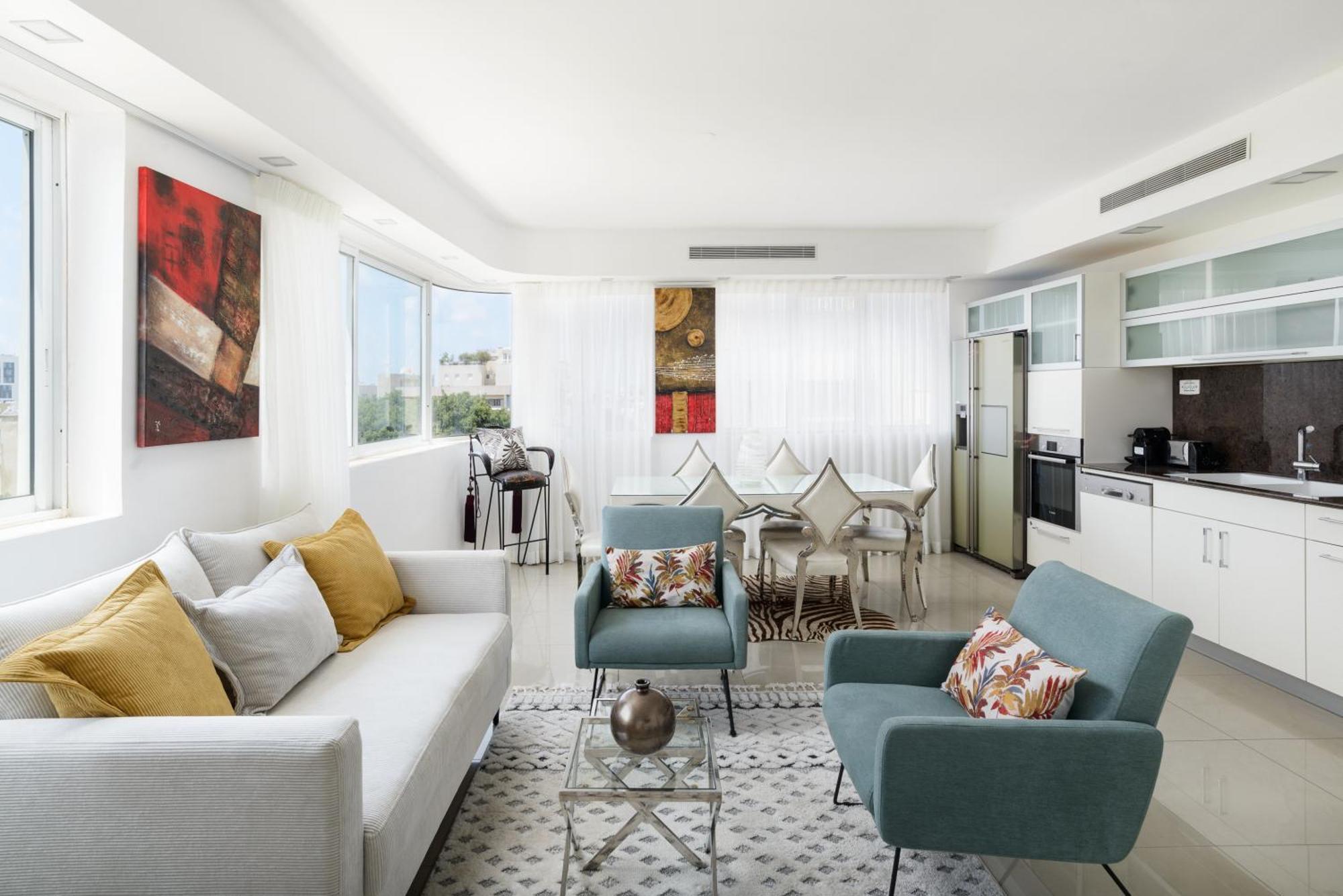 Penthouse With Panoramic View By Feelhome Tel Aviv Bagian luar foto