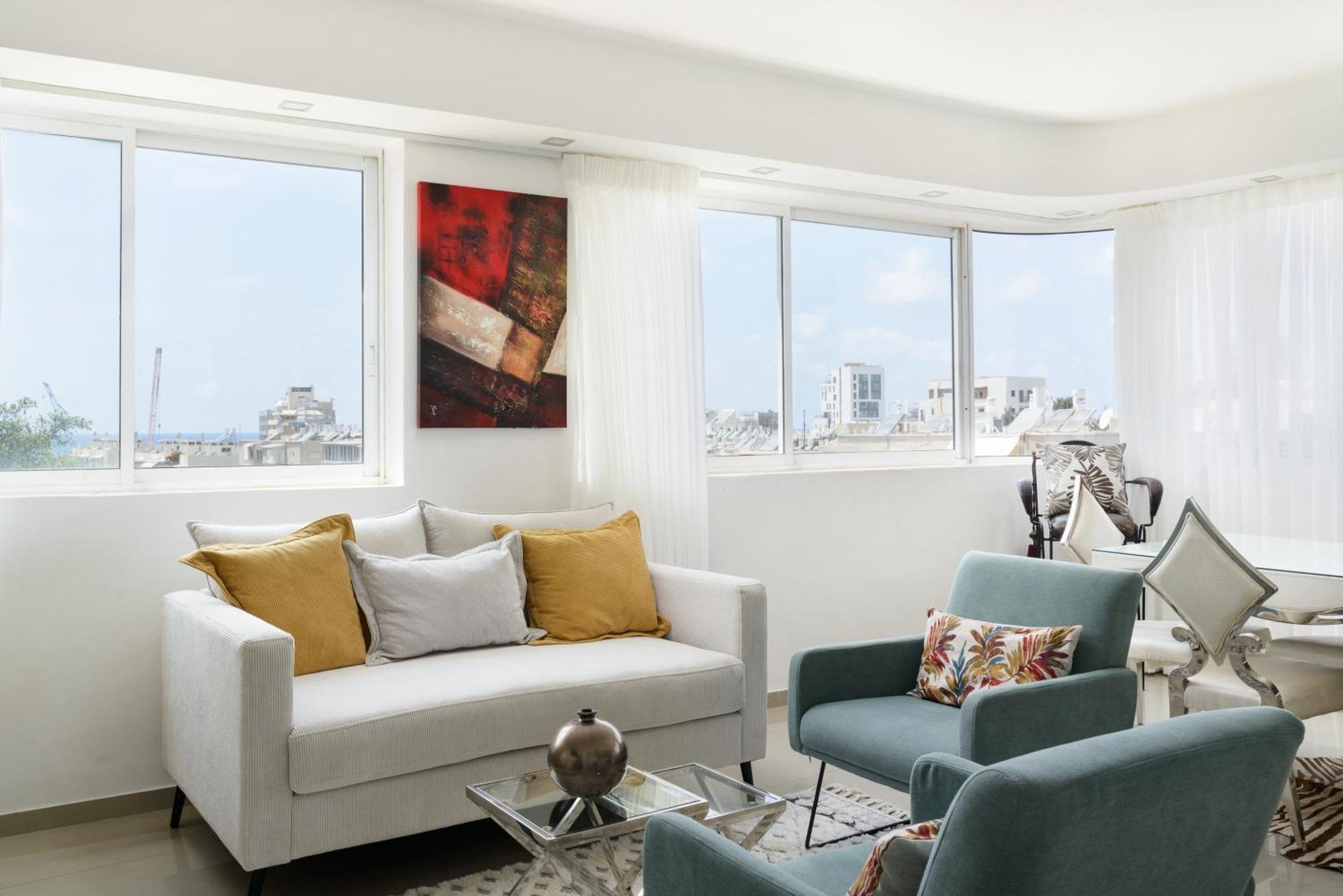 Penthouse With Panoramic View By Feelhome Tel Aviv Bagian luar foto